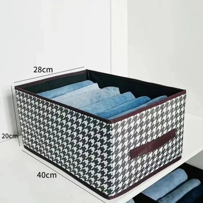 Jean Organizer, Large Capacity Collapsible Clothes with Handle for Closet