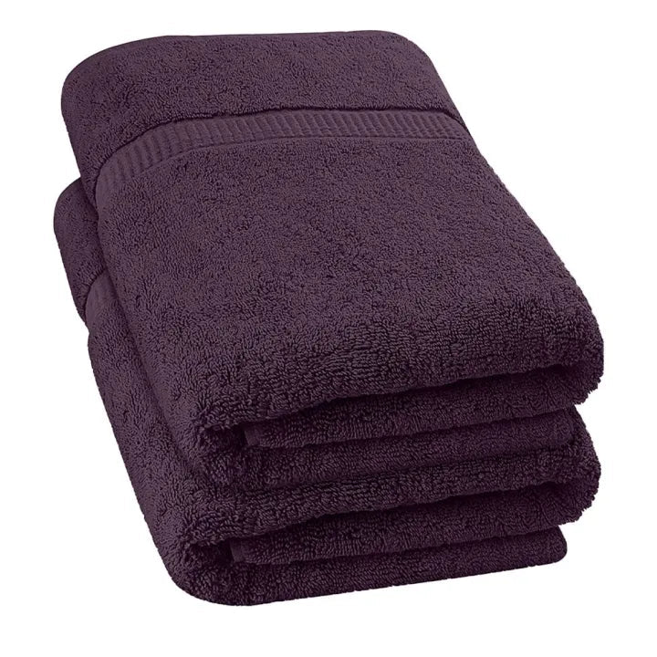 Pack of 2 Bath Towel Premium Cotton Luxury Bath Sheet 27 X 54 inches 100% Cotton