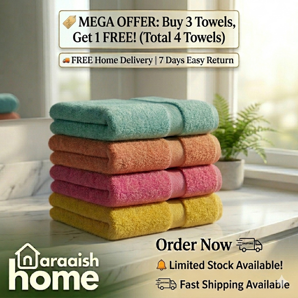 100% Cotton Bath Towels Quick Dry Super Absorbent Light Weight Soft Bath Towel