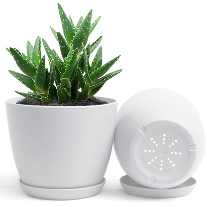 Extra Large Plant Pots, Drainage, Perfect for Indoor Planters - 12 Colours Available